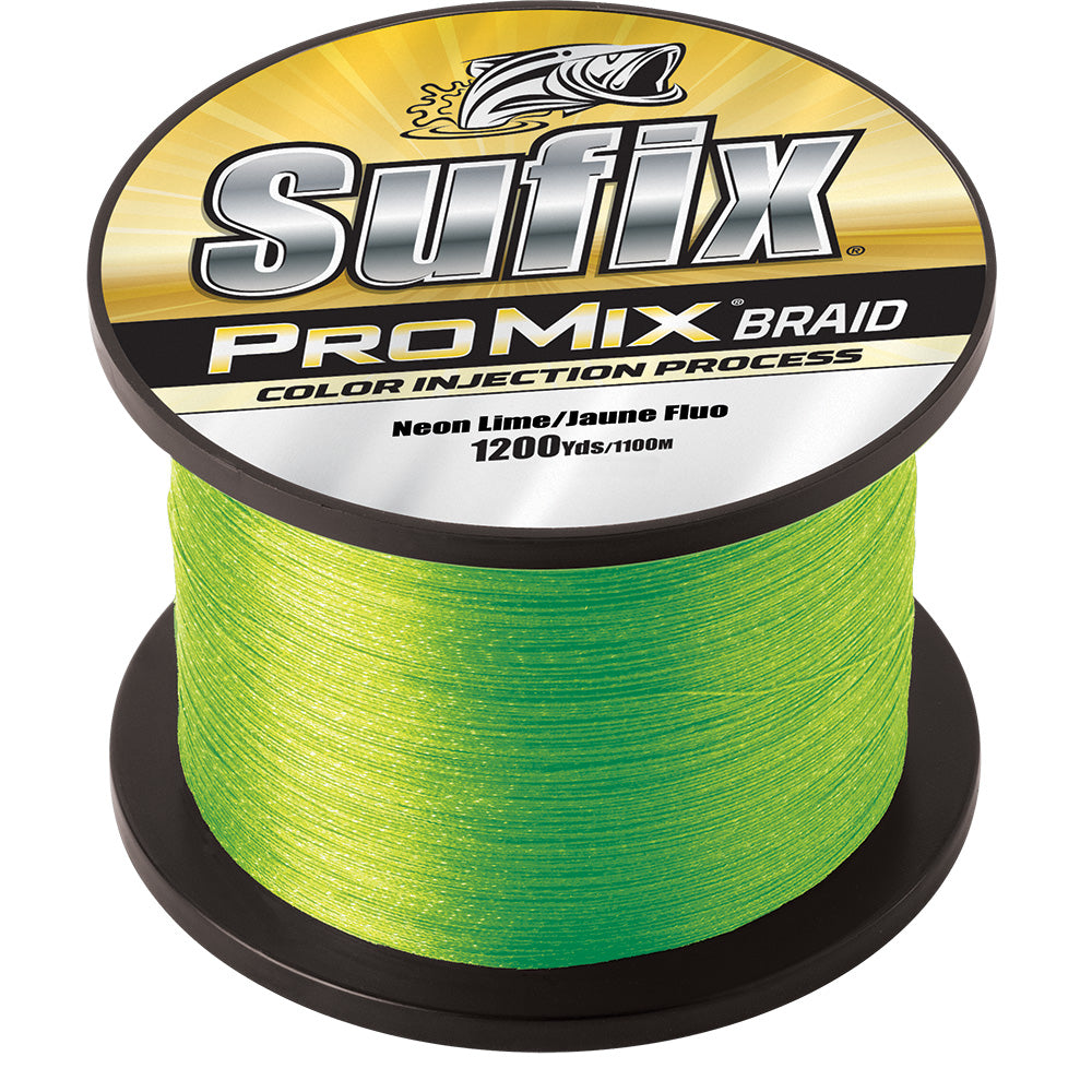 Sufix ProMix Braid - 40lb - Neon Lime - 1200 yds [630-340L] – Tri Cities  Tackle