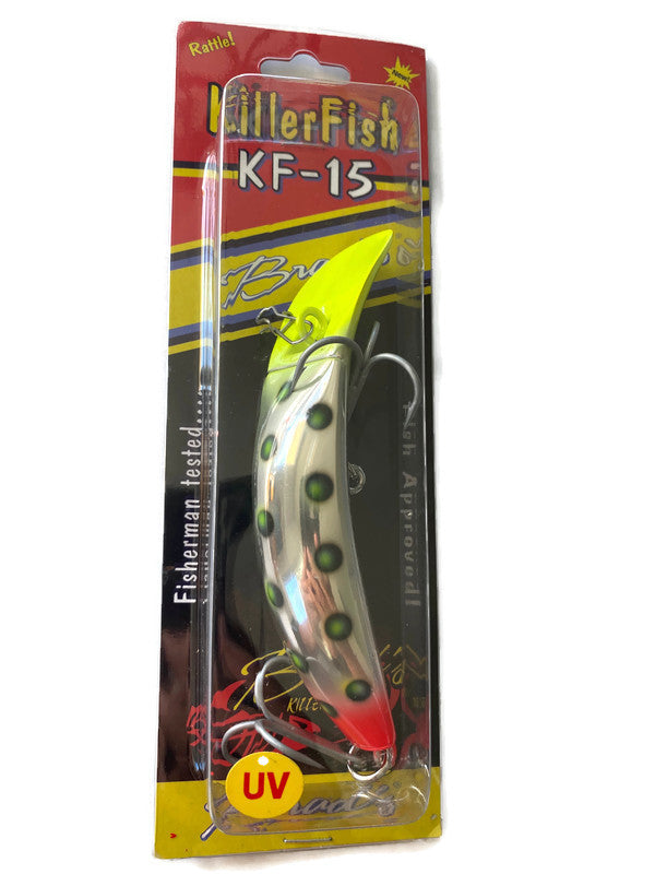 Brads Killer Fish KF-14 K14 ( CANDY CORN ) Salmon Lure Plug NEW (Like  Kwikfish)