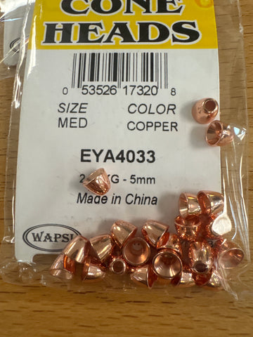 CONE HEADS 7/32" MEDIUM COPPER