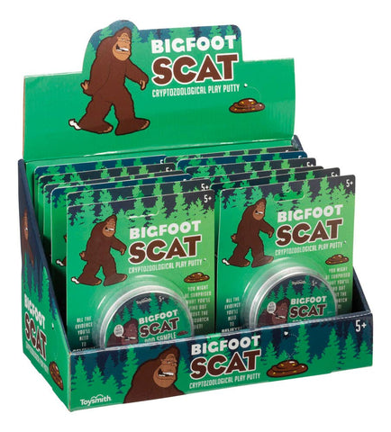 Bigfoot Scat, Poo Colored Slime with Unicorn Figurine