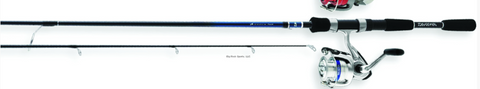 Daiwa F502UL D-Shock Pre-Mounted Spinning Combo, 1000-Sz Reel, No Line, 2BB, 230/2, 120/4, 85/6, 5', UL