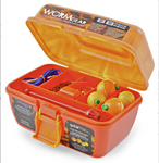 Worm Gear 88 Piece Loaded Tackle Box Orange