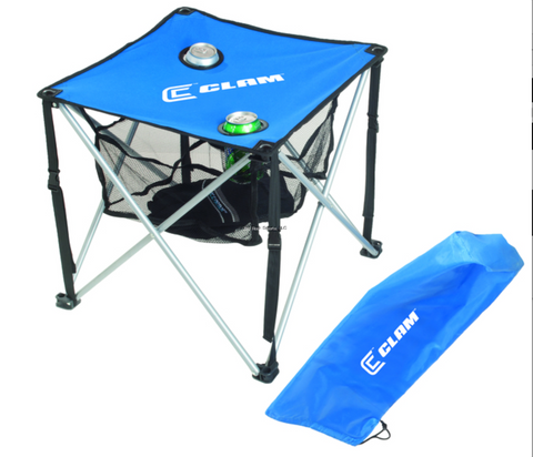 Clam 9180 Quick-Pack Table Square w/Carry Case