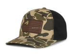 Outdoor Cap DUCKFLG01 Mallard Duck Flag Logo Meshback Cap, Gen. Woodland Brown Camo/Blk