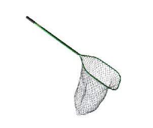 BECKMAN NET PVC COATED,GRN/BLK 16"W x 22"L W/24" HANDLE