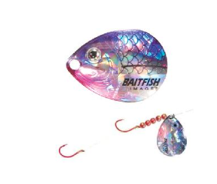 NORTHLAND BAITFISH-IMAGE HARNESS #4 BLADE CISCO PURPLE PURPLE/WHITE