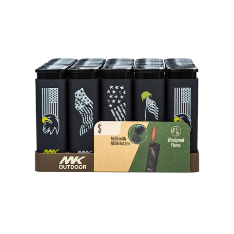 MK Lighter Outdoor Series, Alpine Set, Windproof Flame, Pock