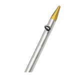 TACO 8' Center Rigger Pole - Silver w/Gold Rings & Tips - 1-" Butt End Diameter [OC-0421VEL8]