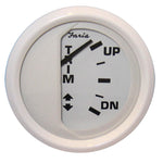 Faria Dress White 2" Trim Gauge (J/E/Suzuki Outboard) [13123]