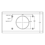 TACO T-Top Extrusion Plate Pre-Drilled for Grand Slams - 20" - Pair [GSE-1939BSA20]