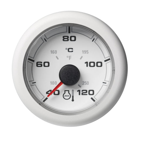 Veratron 52MM (2-1/16") OceanLink Coolant Temperature Gauge - 120C/250F - White Dial  Bezel [A2C1065970001]