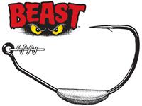 Owner Hook Weighted Beast Size 6-0-1-4 3ct