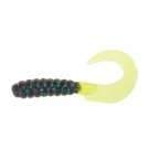 Action Bait 3" Curly Grubs 25pk June Bug Chartreuse