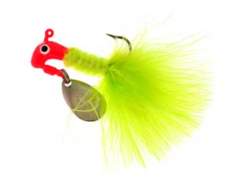 Blakemore Road Runner Maribou 1-16 Red-Chartreuse 2pk