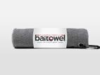 Baitowel Microfiber 15"x15" w-Clip Overcast Gray