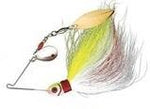 Booyah Wounded Bucktail Spinner 1-8 Chartreuse-White