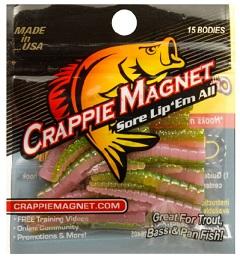 Leland Crappie Magnet 1.5" 15ct Electric Chicken