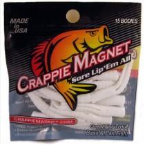 Leland Crappie Magnet 1.5" 15ct White