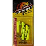 Leland Crappie Magnet Replacement Heads 5ct 1/16oz Chartreuse