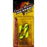 Leland Crappie Magnet Replacement Heads 5ct 1/32oz Chartreuse