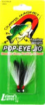 Leland Pop Eye Jig 1/16 2ct Black-White-Black