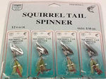 FJ Neil Squirrel Tail Spinners 1-4 Chartreuse