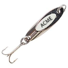 Acme Kastmaster Spoon w-Teaser Tail 11-2oz Chrome-White
