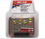 Eagle claw ice jig kit with glow light