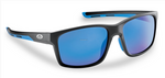 Flying Fisherman  Freeline Polarized Sunglasses, Matte Black Frame, Smoke-Blue Mirror Lens