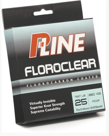 P-Line Floroclear Fluorocarbon Coated Mono  300yd Clear
