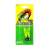 Leland Pop Eye Jig 1-16 2ct Black-Chartreuse