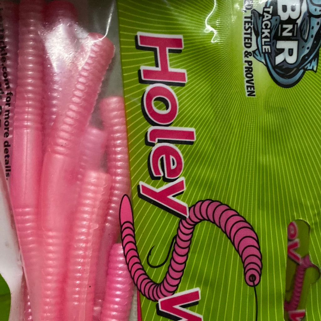 BnR Tackle Holey Worms | Sweet Pink Cherry | FishUSA