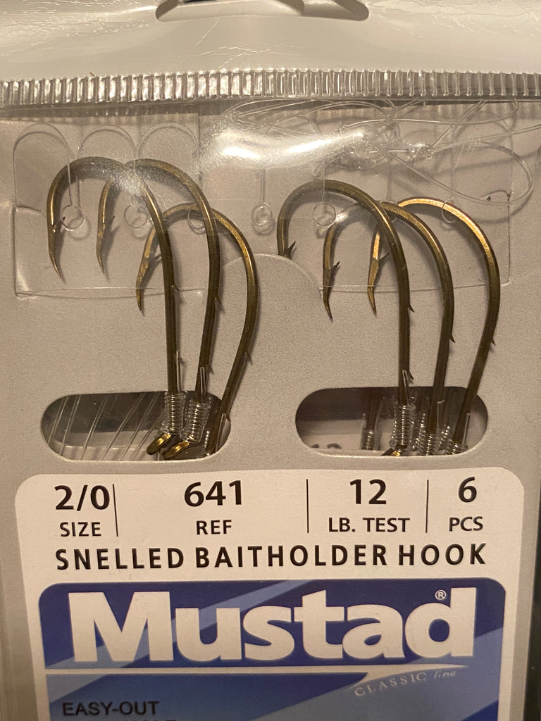 Mustad Snelled Bait holder hook – Tri Cities Tackle