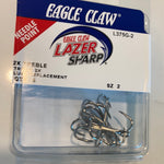 Eagle claw 2X treble hooks