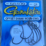 Gamakatsu Offset Worm Hook Black Size