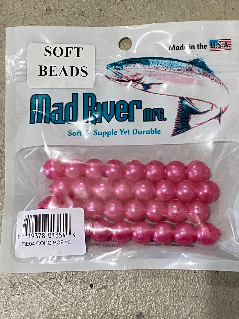 Mad River Steelhead Soft Beads Speckled Pink 16mm