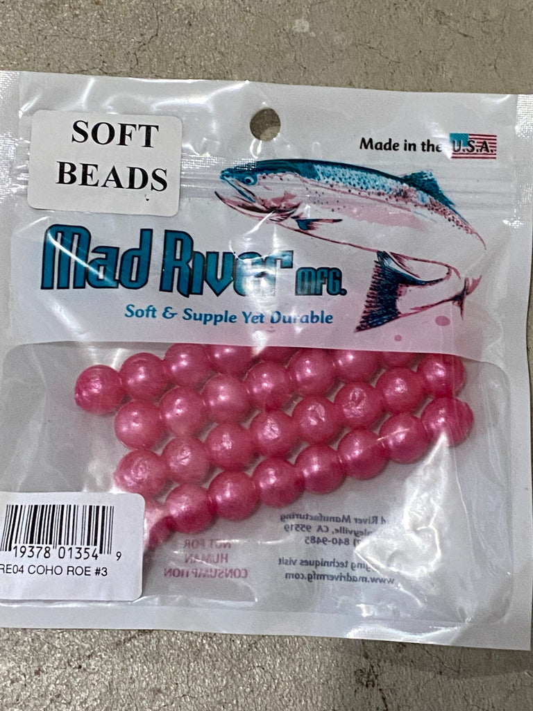 Mad River Steelhead Soft Beads Speckled Pink 16mm