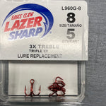 Eagle claw Lazer sharp 3x treble